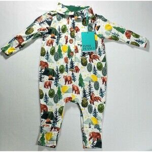 Posh Peanut Long Sleeve Bamboo Collared Henley 3-6 Months Archer - never worn!